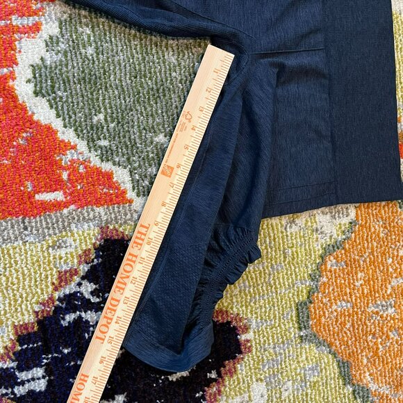 Lululemon In The Flow Crop II Heathered Inkwell, Size 12 - Picture 11 of 11